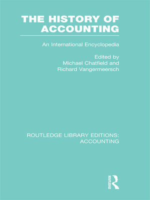 cover image of The History of Accounting (RLE Accounting)